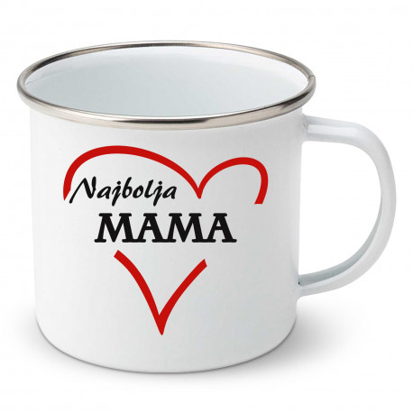 Emajlirana šalica Najbolja mama